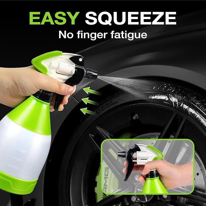 Heavy Duty Spray Bottle 17 oz, Professional Double Mist Trigger Sprayer Bottle - Image 5