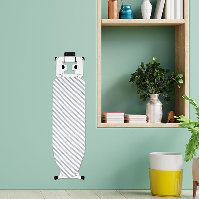 FUOYLOO Ironing Board Hanger Wall Mount Rack Black Heavy-Duty Utility Hook - Image 6
