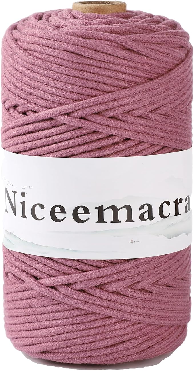 Braided Cotton Macrame Cord 3mm x 110yards by Unknown