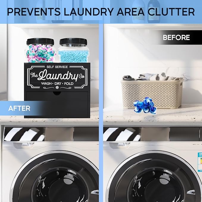 3 Pack Laundry Room Organization Storage Drawers - Image 7