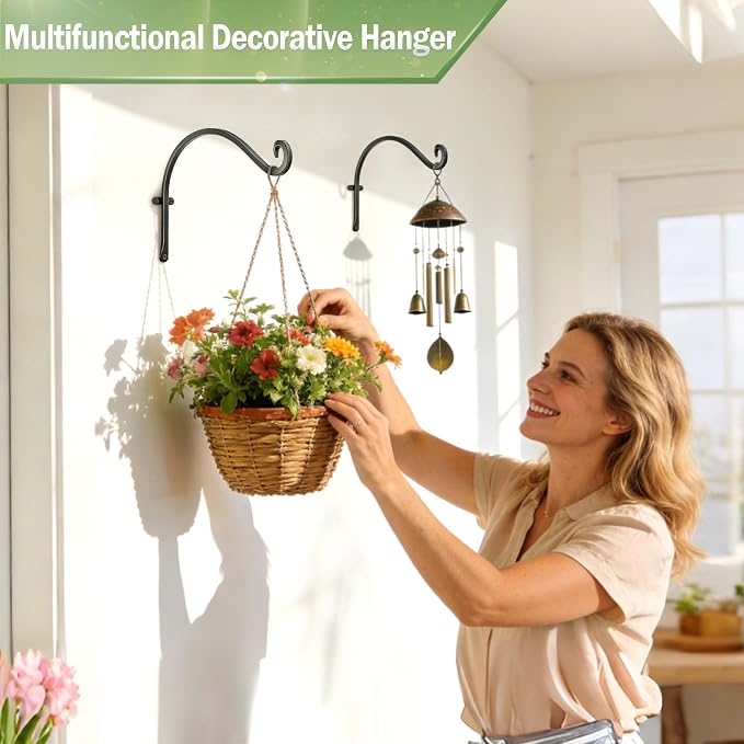 Hanging Plant Brackets Outdoor: 50lbs Weight Capacity - Image 7