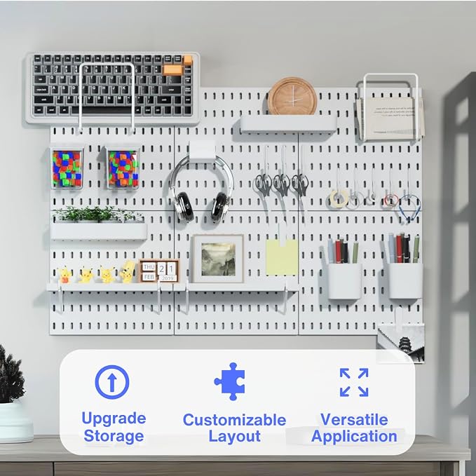 Keepo Peg Board Organizer Accessories, Peg Board - Image 4