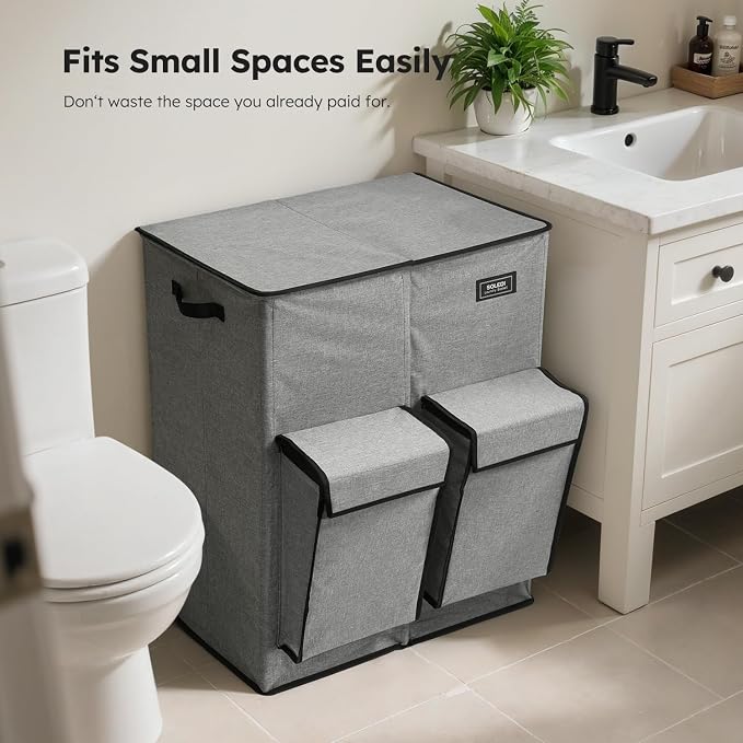 SOLEDI Double Laundry Hamper - Image 6