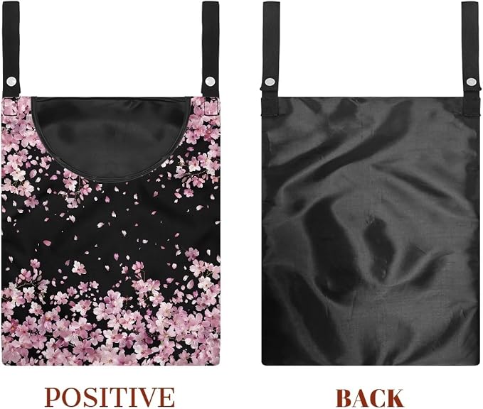 Cherry Blossom Clothesline Peg Organizer Storage Bags Dust-Proof Clothes Pin - Image 7