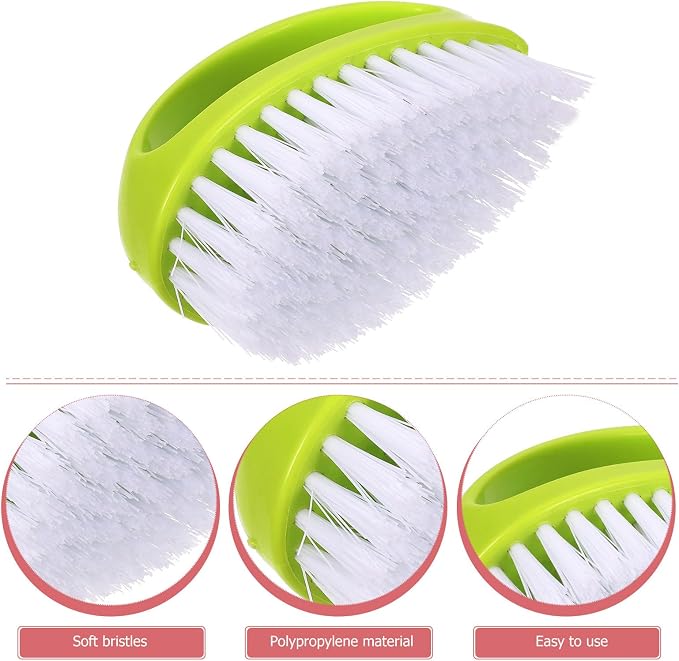 4pcs Versatile Laundry Cleaning Brush Set Handheld Shoe Scrubbers, Soft Bristles - Image 5