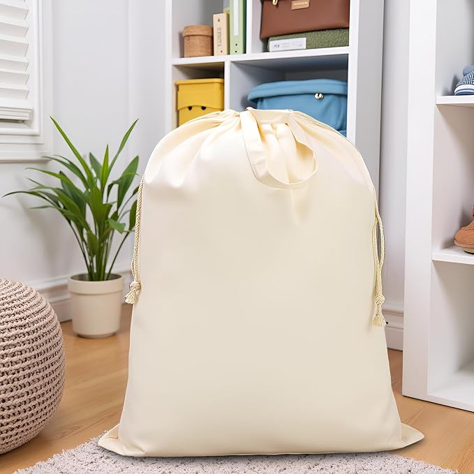 Canvas Laundry Bag 33"Wx 35"H, Thick Canvas Laundry Bag - Image 8