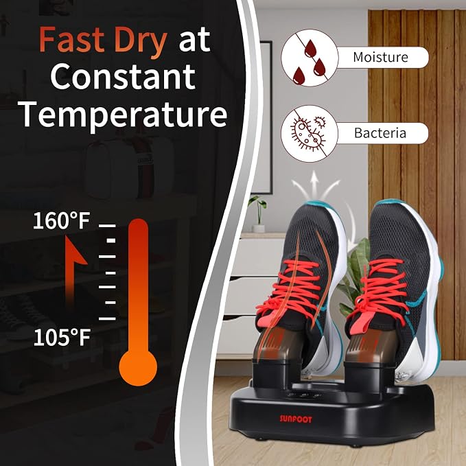 SUNFOOT Boot Dryer And Deodorizer Shoe Dryers - Image 3