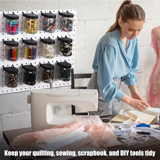 Unittype 20 Set Pegboard Organizer Accessories Peg Boards Jars - Image 7
