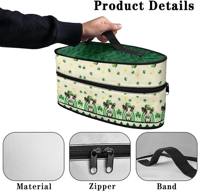St Patricks Day Cow Iron Storage Case Fits - Image 5