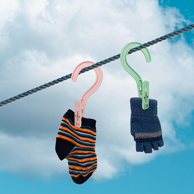 Laundry Hooks Boot Hangers Plastic Clothes Pins Hanger Clips - Image 5