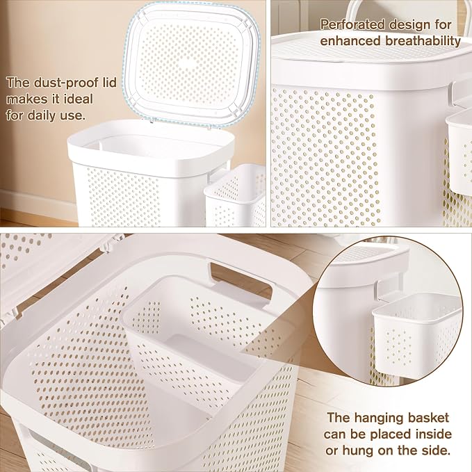 Ultra Wheeled Laundry Hamper - Image 6