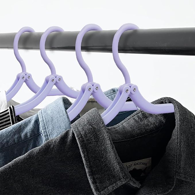 6PCS Portable Folding Clothes Hangers Clothes Drying Rack - Image 6