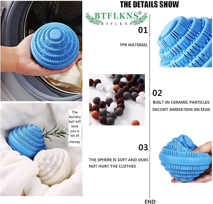 Eco-Friendly Laundry Balls, Super Soft Shell Doesn't Hurt Clothes, Advanced - Image 2