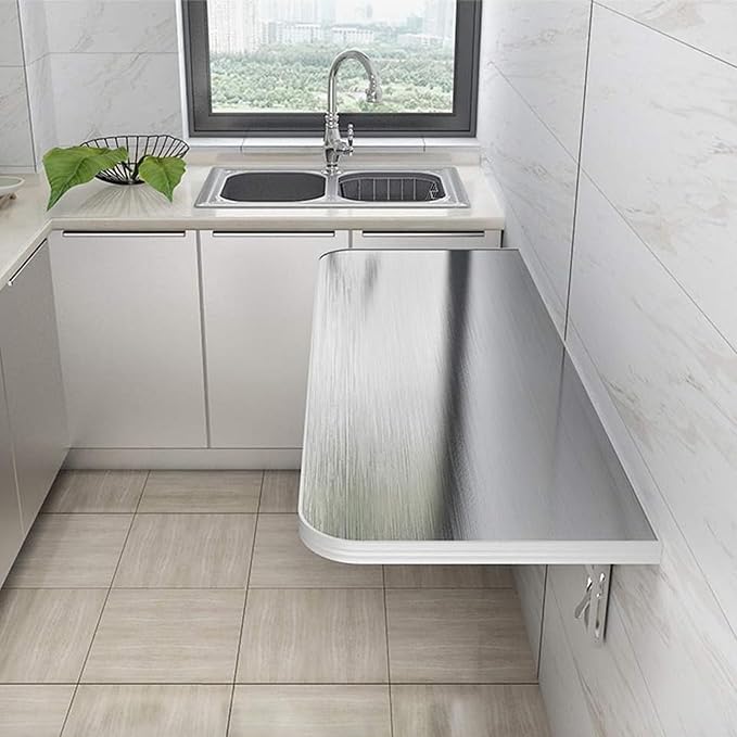 Space-Saving Wall-Mounted Folding Table - Image 2