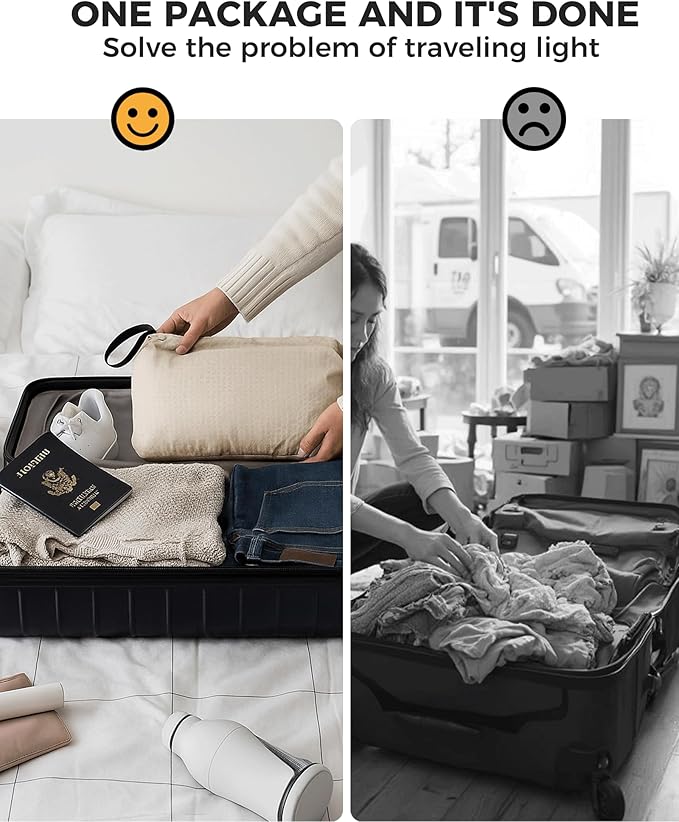 Travel Compression Laundry Bag, Pump-Free Vacuum Space Saver Bag - Image 7
