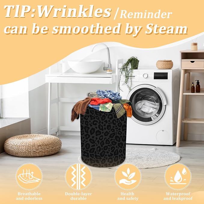 Laundry Hamper, Oxford Waterproof Foldable Clothes Storage Bin, Toy Organizer - Image 5