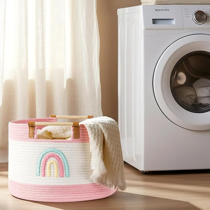 Toy Storage Bin Box for Kids Stuffed Animal Storage Basket for Blanket Baskets - Image 7
