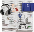 Keepo Peg Board Wall Organizer – Plastic Pegboard Panels, Modular Peg Board by Keepo