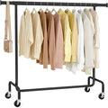 SONGMICS Clothes Rack with Wheels, Heavy-Duty Garment Rack with Extendable by SONGMICSbySONGMICSHOME