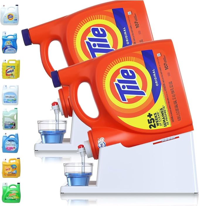 TidyFriend 2 Pack Liquid Laundry Detergent Holder Stand by Skywin