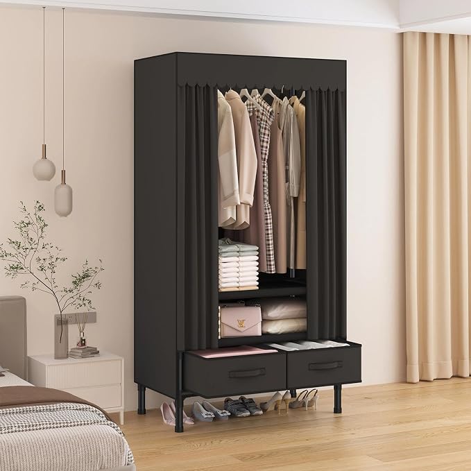 Portable Closet, Garment Rack, Heavy Duty Clothes Rack - Image 2