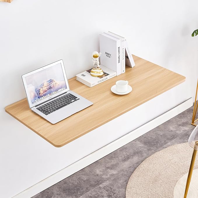 Wall Mounted Folding Table 45”L x 22”W, Space-Saving Desk - Image 3