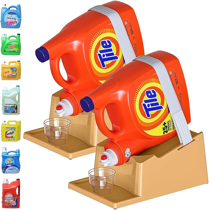 TidyFriend 2 Pack Liquid Laundry Detergent Holder Stand by Skywin