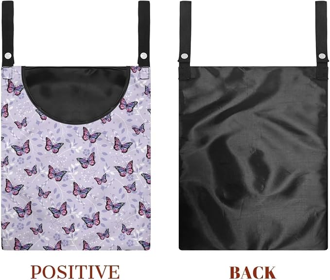 Butterflies Clothespin Bag Holder Pin Collector Bag Stores and Holds Clothespins - Image 7