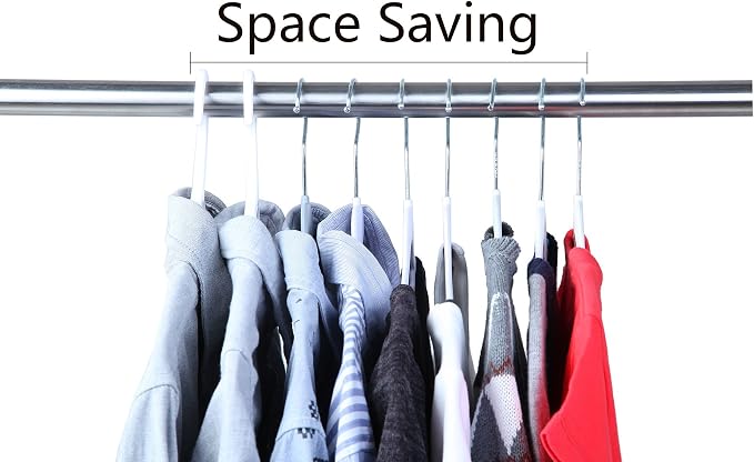 Finnhomy Bar Design Heavy Duty 50 Pack Plastic Hangers, Clothes Hangers - Image 6