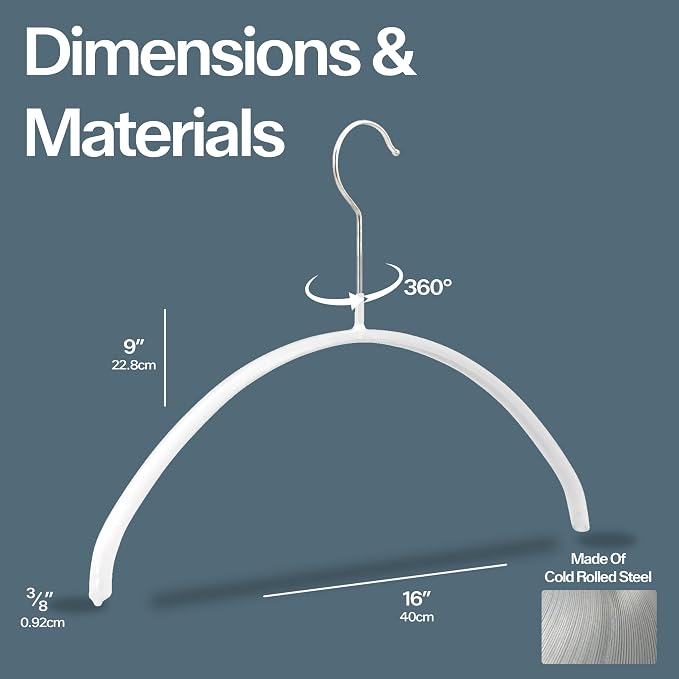 Mawa by Reston Lloyd Euro Series Non-Slip Space Saving Clothes Hanger - Image 3