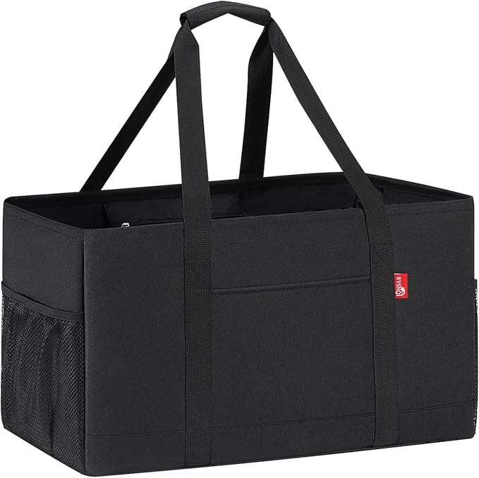 Extra Large Utility Tote Bag, Foldable Reusable Grocery Bags by RVSNQ
