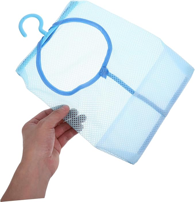 Clothesline Bag for Bathroom Mesh Laundry Bag Hanger Rack Over Door Storage Mesh - Image 4
