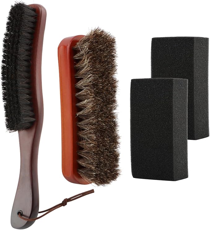 4Pcs Horsehair Felt Hat Brush Kit - Image 2