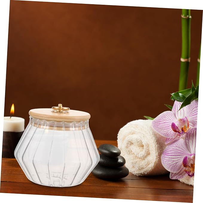 Storage Canister for Laundry Powder Refillable Container Lid Stylish Glass and - Image 6