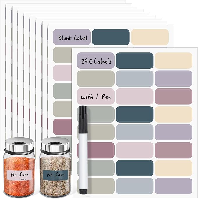 Segarty Labels for Food Containers, Reusable Removable Pantry Stickers for by Segarty