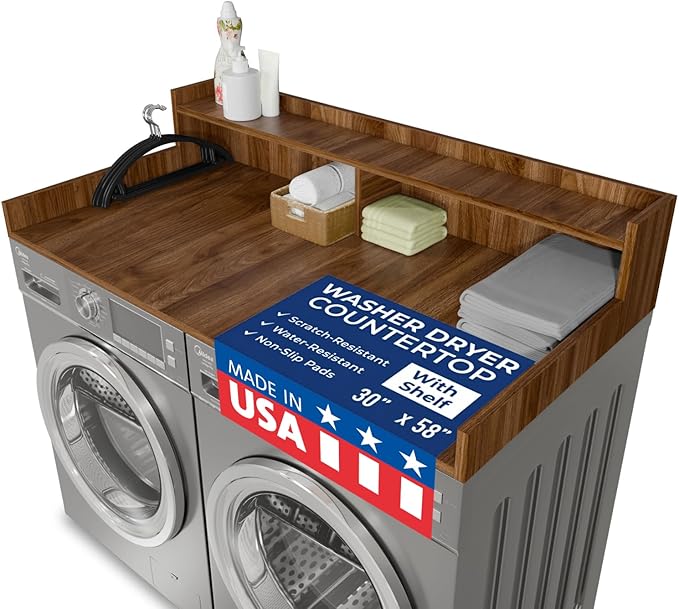 OfficeSimpli Large Washer Dryer Countertop by OfficeSimpliUS