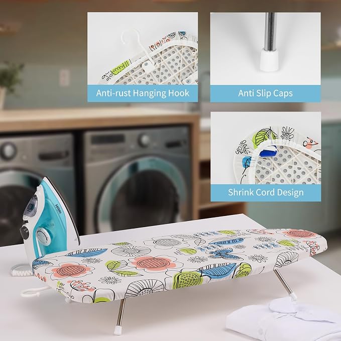 Tabletop Ironing Board 12"x29" – Portable Folding Ironing Board - Image 4