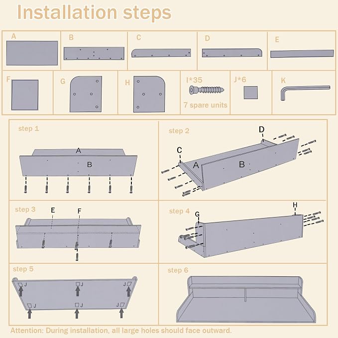 Washer and Dryer Countertop, 2 Tier Laundry Room Wood Countertop - Image 6
