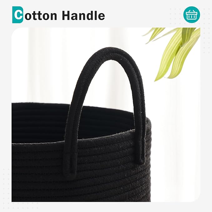 Cotton Rope Laundry Hamper by YOUDENOVA, 72L - Image 8