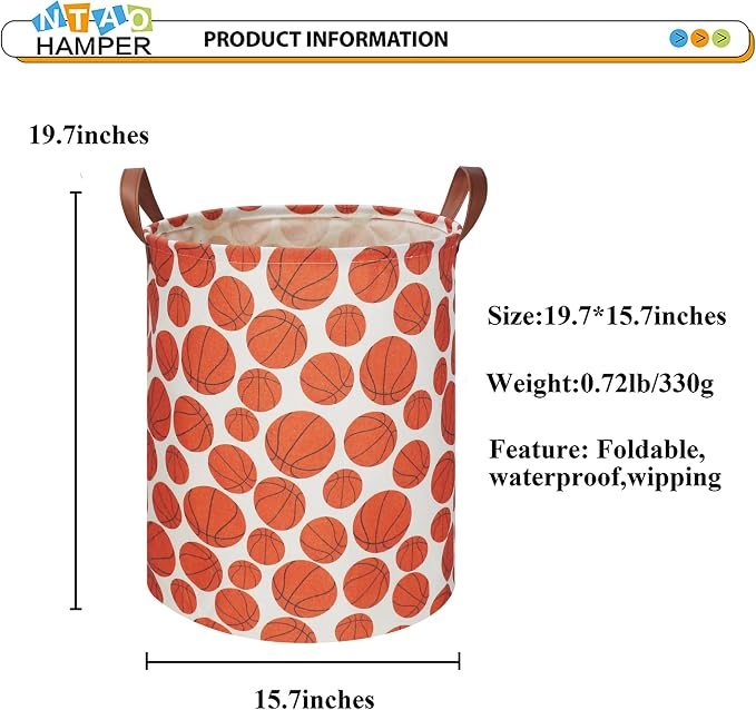 Kids Laundry Hamper, Baseball laundry Basket, Baby Boy Nursery Hamper, - Image 6