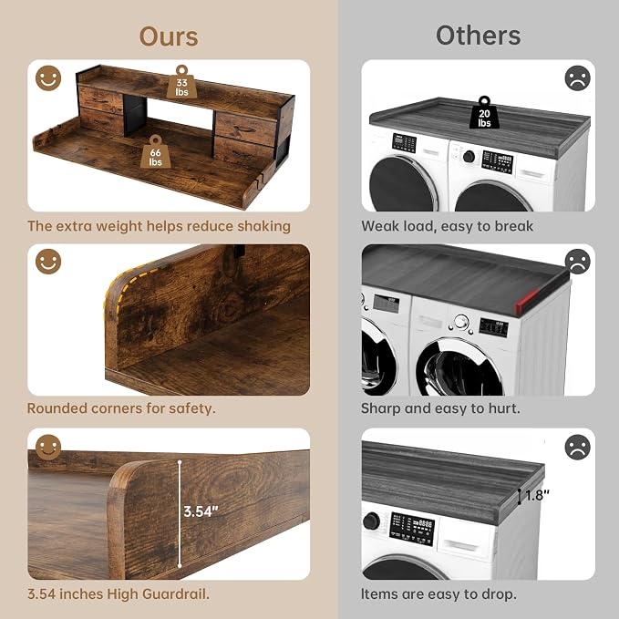 3-Tier Washer and Dryer Countertop - Image 8