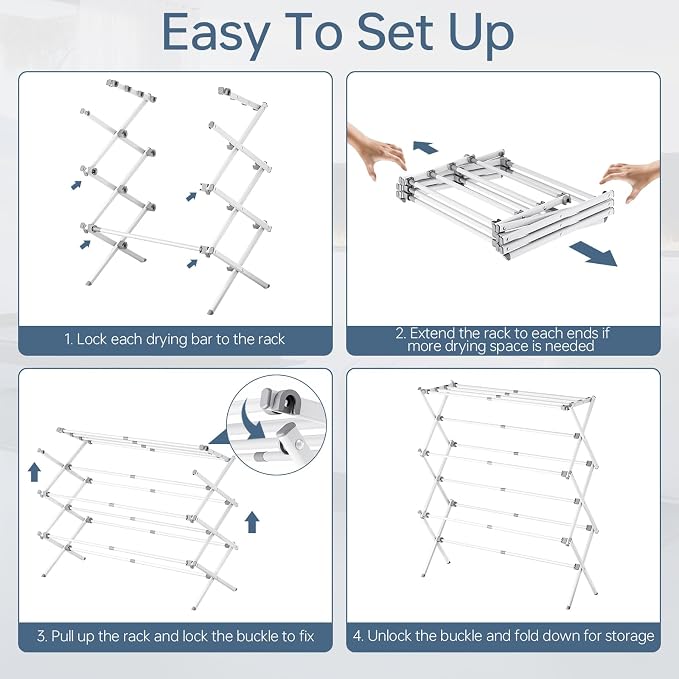 APEXCHASER Drying Rack Clothing - Image 4