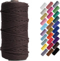 HAPYLY Macrame Cord Natual Macrame Cotton Cord DIY Craft Cord Spool Twine by Unknown