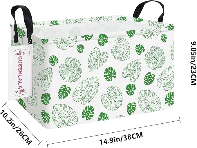 QUEENLALA Rectangular Laundry Hamper/Foldable Nursery Laundry Basket - Image 2