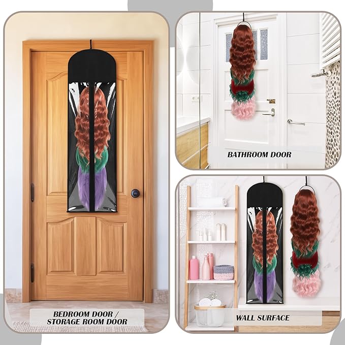 Blulu 5 Pcs Wig Hangers Rack for Multiple Wigs - Image 6