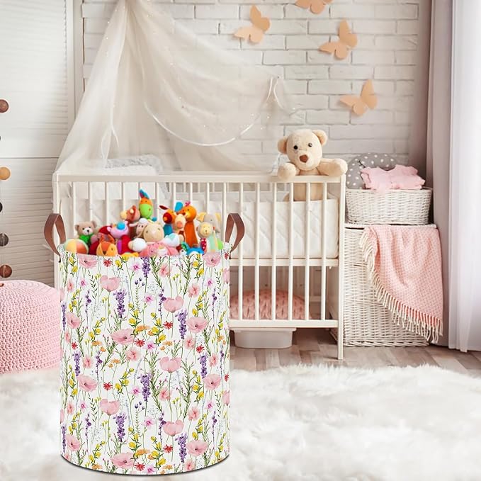 19.7" Laundry Basket, Dirty Clothes Hamper, Waterproof Storage Bin, Room Decor - Image 4