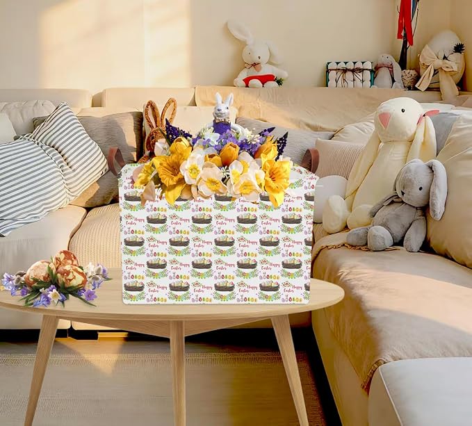 Rectangular Easter Eggs Basket Empty, Toys Storage Bin - Image 5