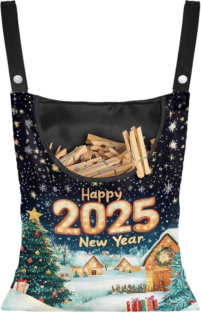 Snow Clothes Pin Bag Holder by Bivxisrvo