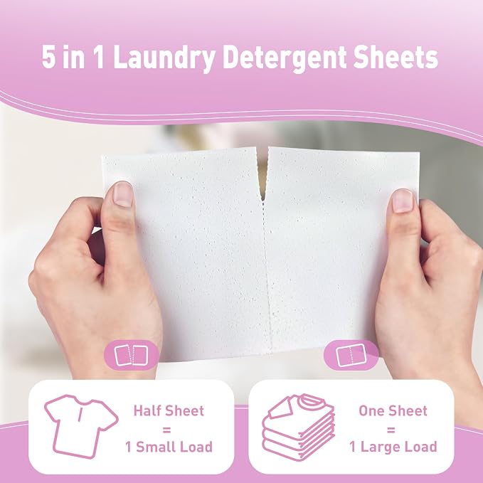 YUCO Laundry Detergent Sheets Amber Sandalwood and Jasmine Lily of the Valley - Image 3
