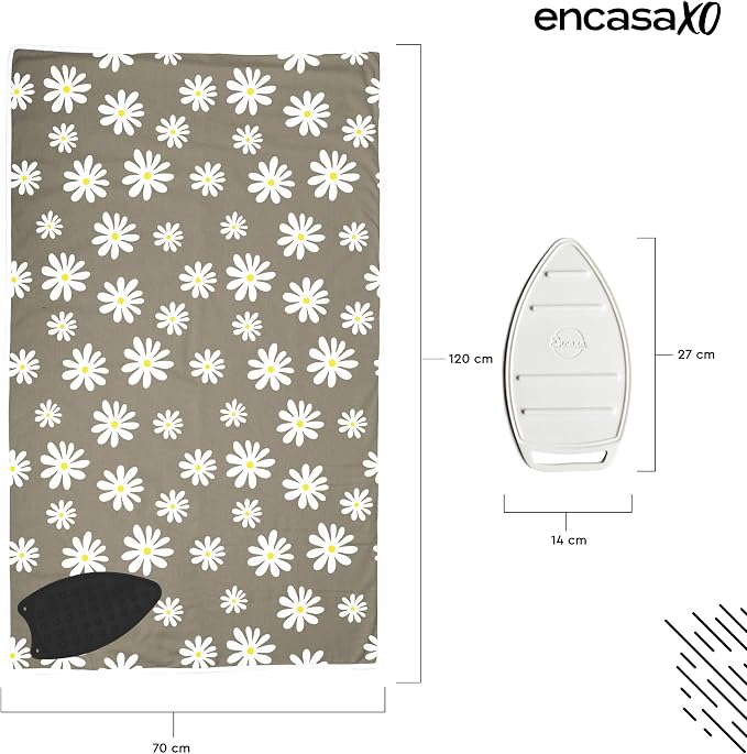 Encasa XO Ironing Mat/Pad with 3mm Padding & Silicone Iron Rest - Image 4